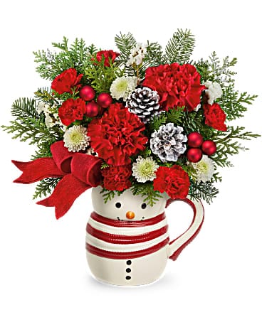 Teleflora's Send A Hug® Frosty Stripes Bouquet